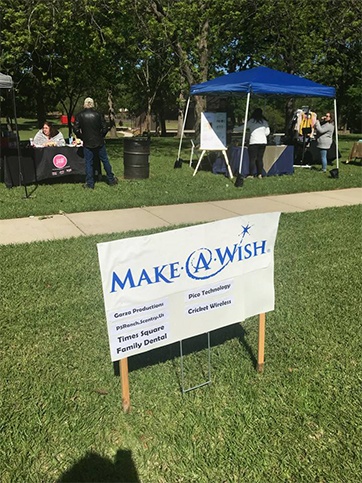 Make a Wish Foundation sign